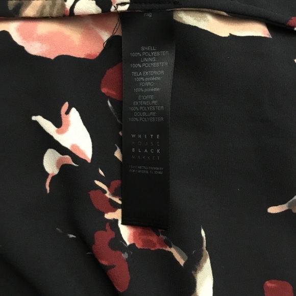 White House Black Market Long-Sleeve Floral Choker Shift Dress Size S NW… - Picture 8 of 14